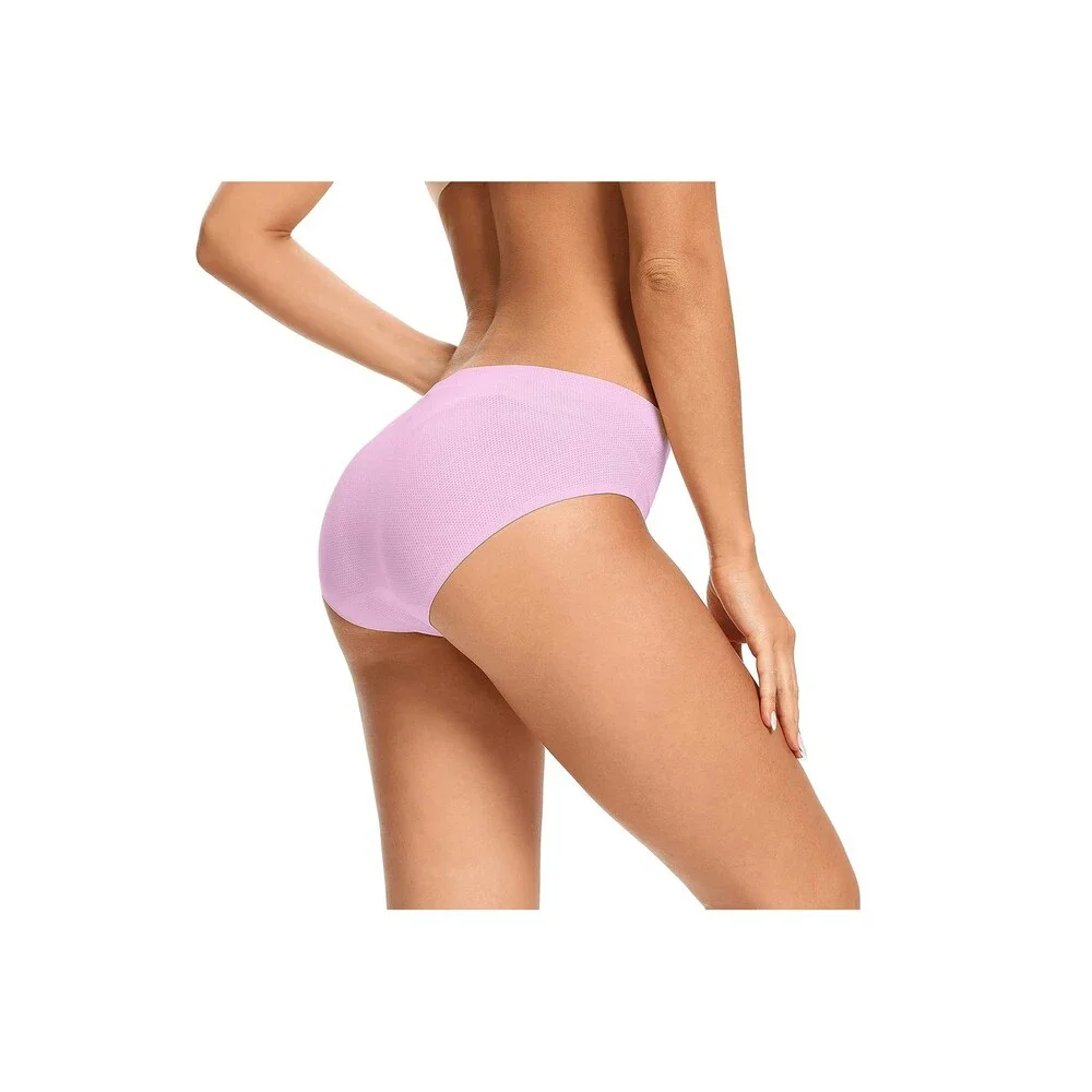 voenxe Seamless Underwear WomenHipster No Show Ladies Panties LineBreathable XS